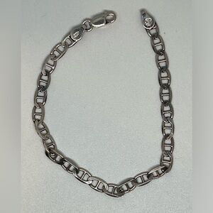925 Italian Silver Chain Link Bracelet